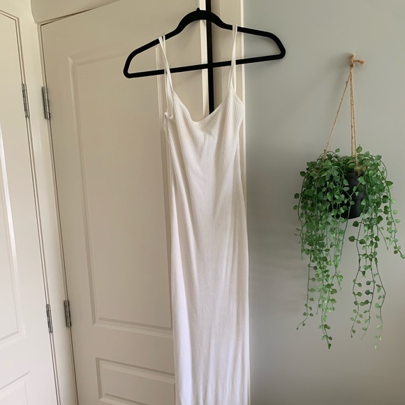 BEC AND BRIDGE RIVIERA SPLIT MIDI DRESS IVORY - Picture 4 of 5